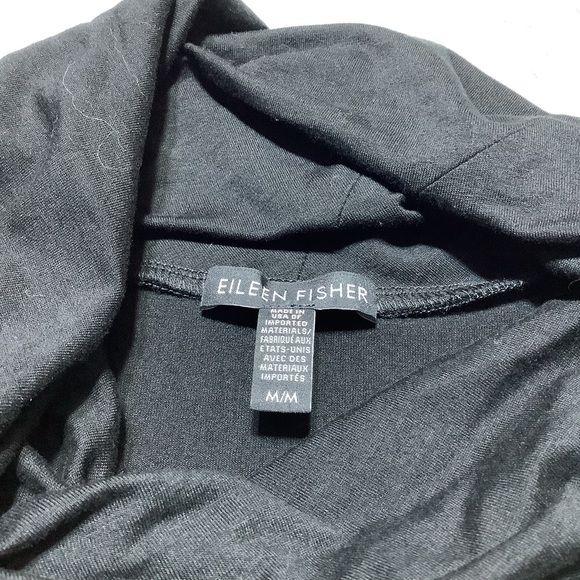 Eileen Fisher Black Long Sleeve Dress - Picture 2 of 6